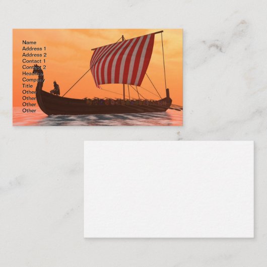 バイキングロングシップ・ベンチャーズ 名刺 (正面/裏面)