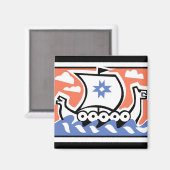 バイキングロングボート マグネット (正面/裏面)