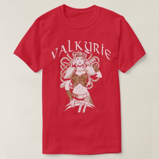 バイキングヴァルキリー北欧の神話の戦士 Tシャツ (デザイン正面)