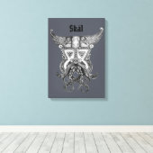 バイキング中世 – Skal キャンバスプリント (インサイチュ (ウッドフロア))