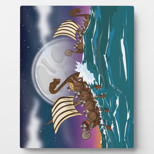 バイキング侵入艦隊 フォトプラーク (正面)