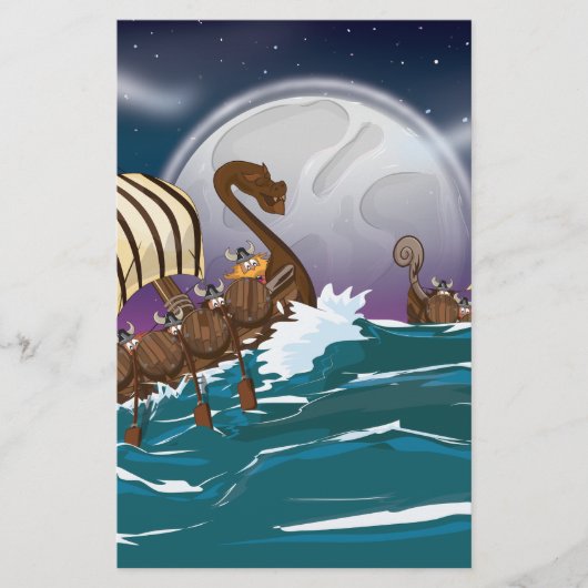 バイキング侵入艦隊 便箋 (正面)