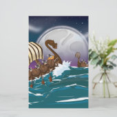 バイキング侵入艦隊 便箋 (スタンド正面)