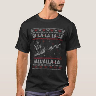 バイキング冬の雪のおもしろいクリスマスサンタ醜いChri Tシャツ