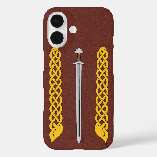 バイキング剣と平板ケースメイトiPhoneケース Case-Mate iPhoneケース (裏面)