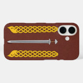 バイキング剣と平板ケースメイトiPhoneケース Case-Mate iPhoneケース (裏面 (横))