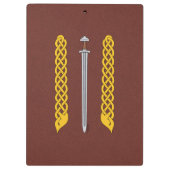 バイキング剣と平板 クリップボード (裏面)