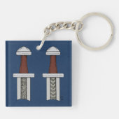 バイキング剣パターン溶接 キーホルダー (裏面)