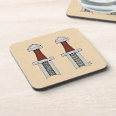 バイキング剣パターン溶接 コースター (左側)