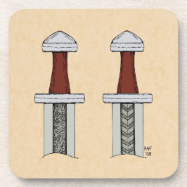 バイキング剣パターン溶接 コースター