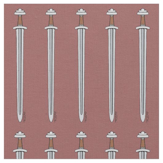 バイキング剣 ファブリック (クローズアップ)