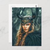 バイキング女性保護者伝統 ポストカード (正面/裏面)