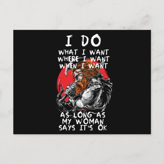 バイキング女性北瀬神話の戦士ノルウェーギフト ポストカード (正面)