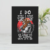 バイキング女性北瀬神話の戦士ノルウェーギフト 招待状 (スタンド正面)