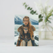 バイキング女性時代を超越した戦士 ポストカード (スタンド正面)