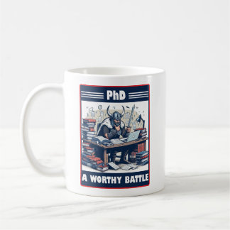 バイキング学生PhD A立派な戦い コーヒーマグカップ