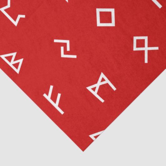 バイキング実行を赤い背景で表示 薄葉紙 (詳細)