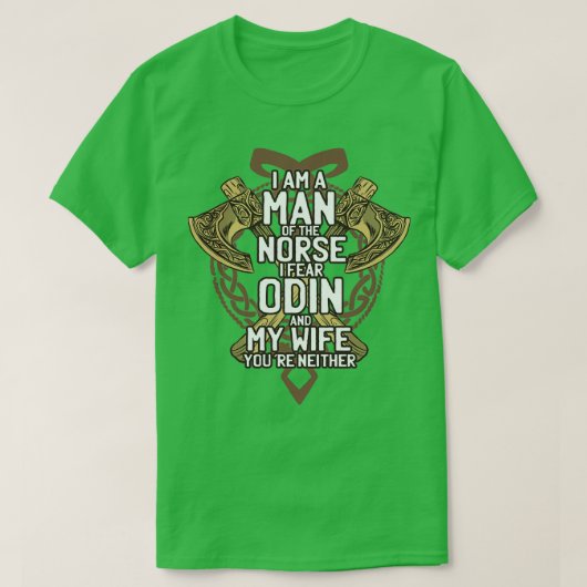 バイキング引用文 Tシャツ (デザイン正面)