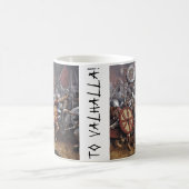 バイキング戦士がコーヒーマグの戦いに突撃 コーヒーマグカップ (中央)