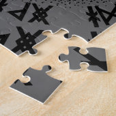 バイキング戦士の翼ヘルメット ジグソーパズル (側面)