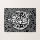 バイキング戦士の翼ヘルメット ジグソーパズル (横)