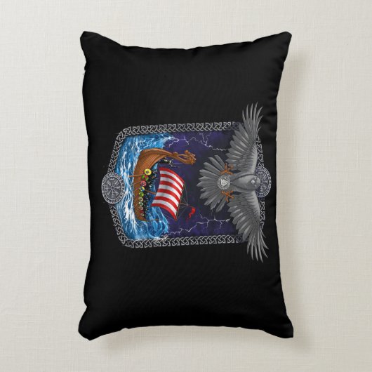 バイキング戦士の船レイベン アクセントクッション (正面(垂直))