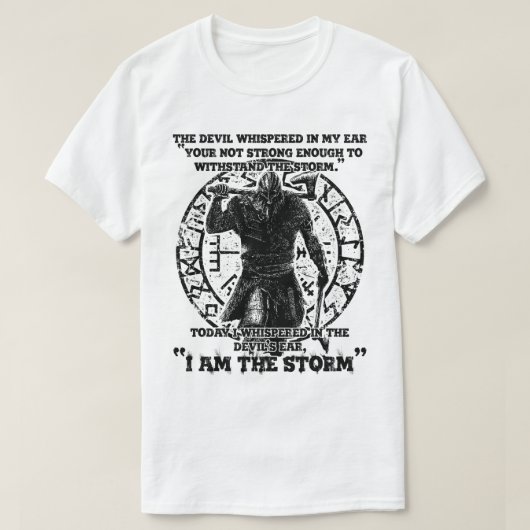 バイキング戦士アイザストーム Tシャツ (デザイン正面)