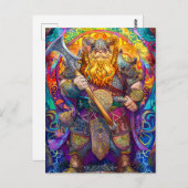 バイキング戦士アックスノーセ神話漫画 ポストカード (正面/裏面)