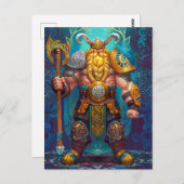 バイキング戦士アックスノーセ神話漫画 ポストカード (正面/裏面)