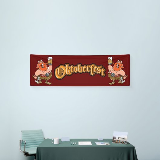 バイキング戦士オクトーバーフェストバナー 横断幕 (トレードショー)
