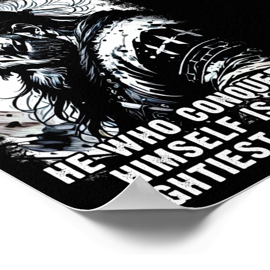 バイキング戦士ノルセ神話の力強い言葉 ポスター (角)