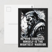 バイキング戦士ノルセ神話の力強い言葉 ポストカード (正面/裏面)