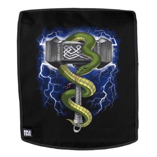 バイキング戦士ハンマー バックパック (取り外し可フェース)