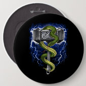 バイキング戦士ハンマー 缶バッジ (正面&裏面)