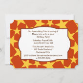 バイキング戦士ボーイバースデーパーティーの写真招待状 招待状 (裏面)