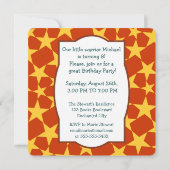 バイキング戦士ボーイバースデーパーティーへの招待 招待状 (裏面)