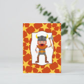 バイキング戦士ボーイバースデーパーティー ポストカード (スタンド正面)