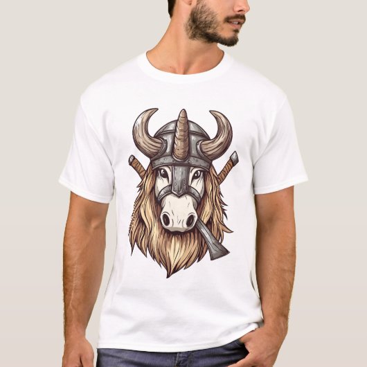 バイキング戦士ユニコーン (1) Tシャツ (正面)