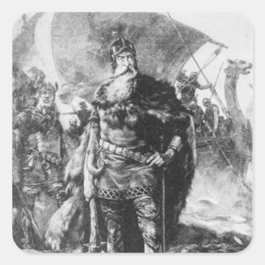 バイキング戦士 スクエアシール (正面)