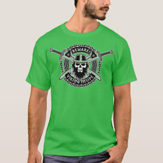 バイキング注意暗色 Tシャツ