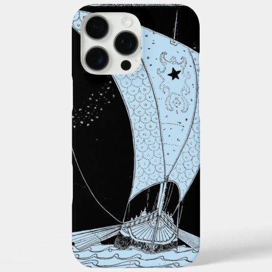 バイキング海シルボートブルー Case-Mate iPhoneケース (裏面)