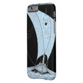 バイキング海シルボートブルー Case-Mate iPhoneケース (裏面左)