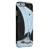 バイキング海シルボートブルー Case-Mate iPhoneケース (裏面/右)