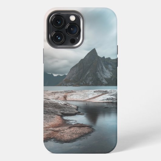 バイキング海岸 iPhoneケース (裏面)