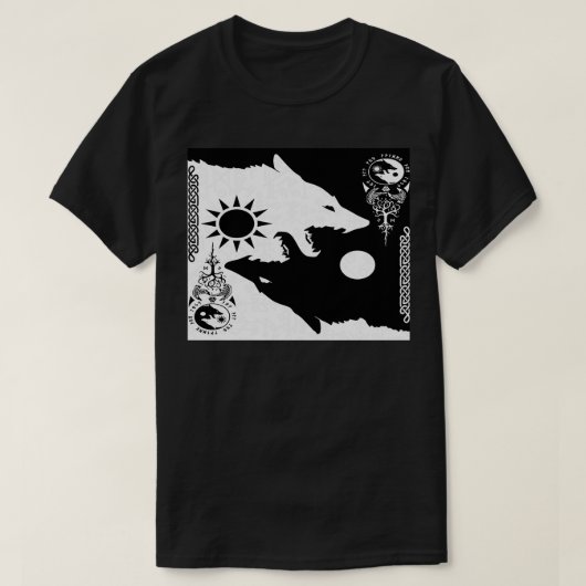 バイキング狼 Tシャツ (デザイン正面)
