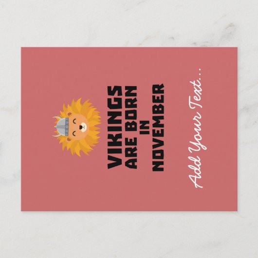 バイキング生まれは11月のZur82 ポストカード (正面)