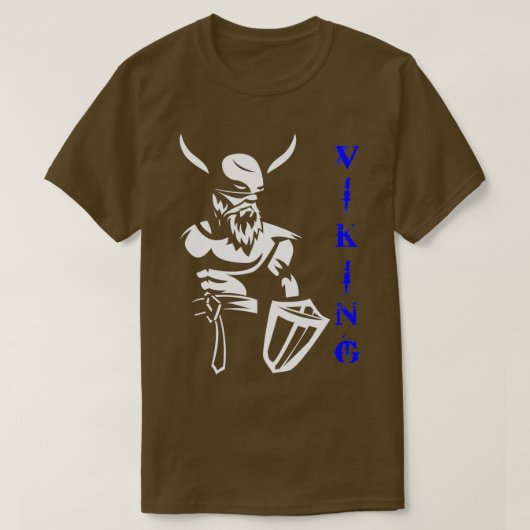バイキング白 Tシャツ (デザイン正面)