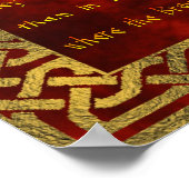 バイキング祈りの言葉ポスター ポスター (角)