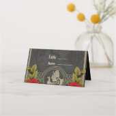 バイキング神秘的な魅力とエレガントケルト結び目模様。 プレイスカード (正面)