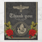 バイキング神秘的な魅力とエレガントケルト結び目模様。 ワインラベル (シングルラベル)